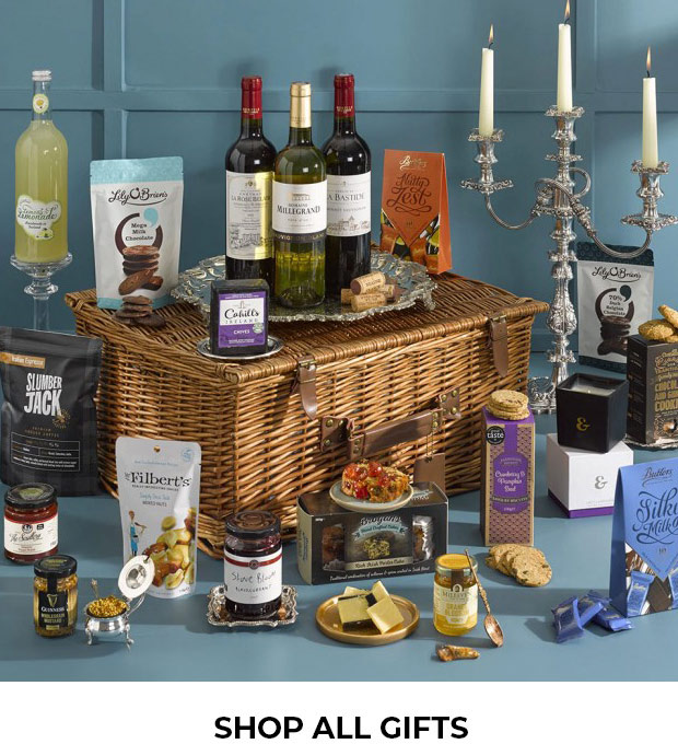 shop all selection of gifts and hampers